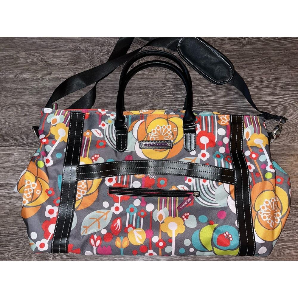 Lily Bloom BLISS Bag Carry-on Luggage Large EUC, Pockets Duffle Baby (0054)